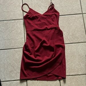 Lulus Elegant Red Spaghetti Strap Dress